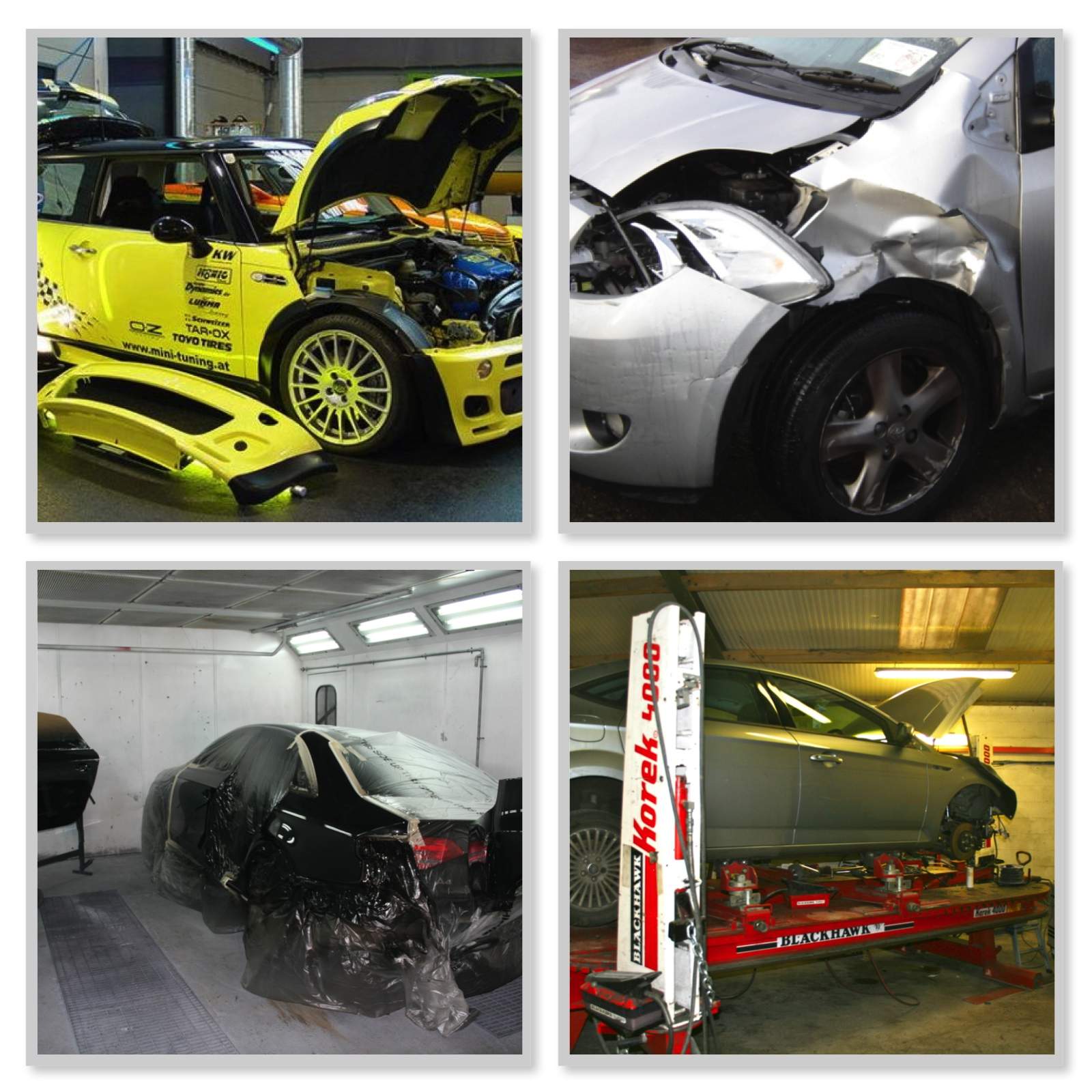 Crash repairs and custom cars